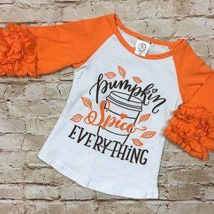 NEW Fall Pumpkin Spice Everything Raglan Tee